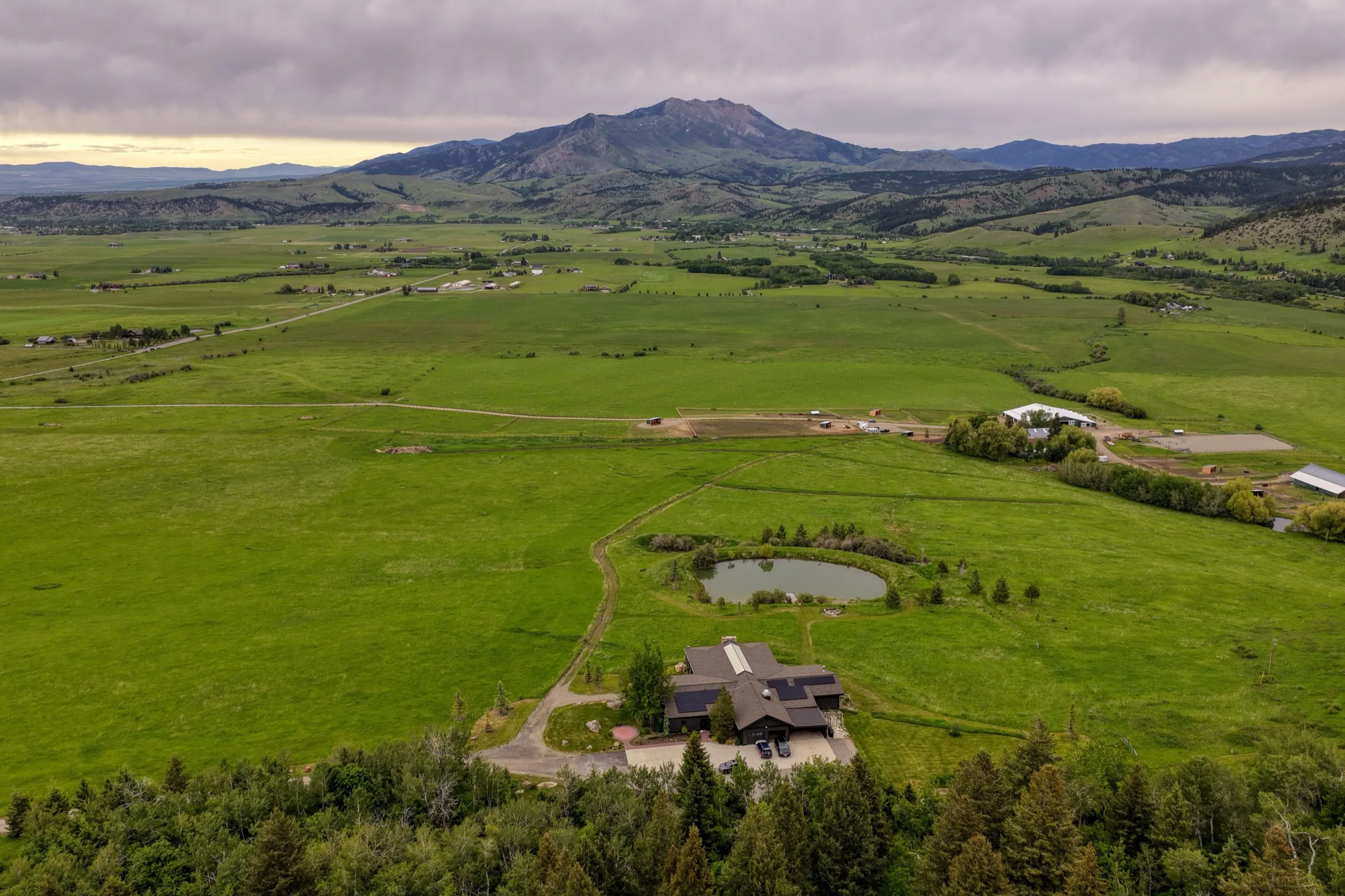 Overview of the ranch's 150 acres